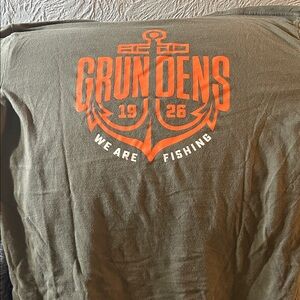 Grundens Olive Long Sleeve Men's Tee